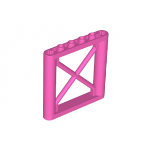 steun 1x6x5 rechthoekige balk Dark Pink